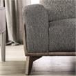 Furniture of America Celiq Fabric Upholstered Loveseat in Gray and Brown