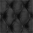 Furniture of America Biron Glam Fabric Tufted Platform King Bed in Black