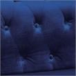 Furniture of America Marti Transitional Fabric Tufted U-Shaped Sectional in Navy