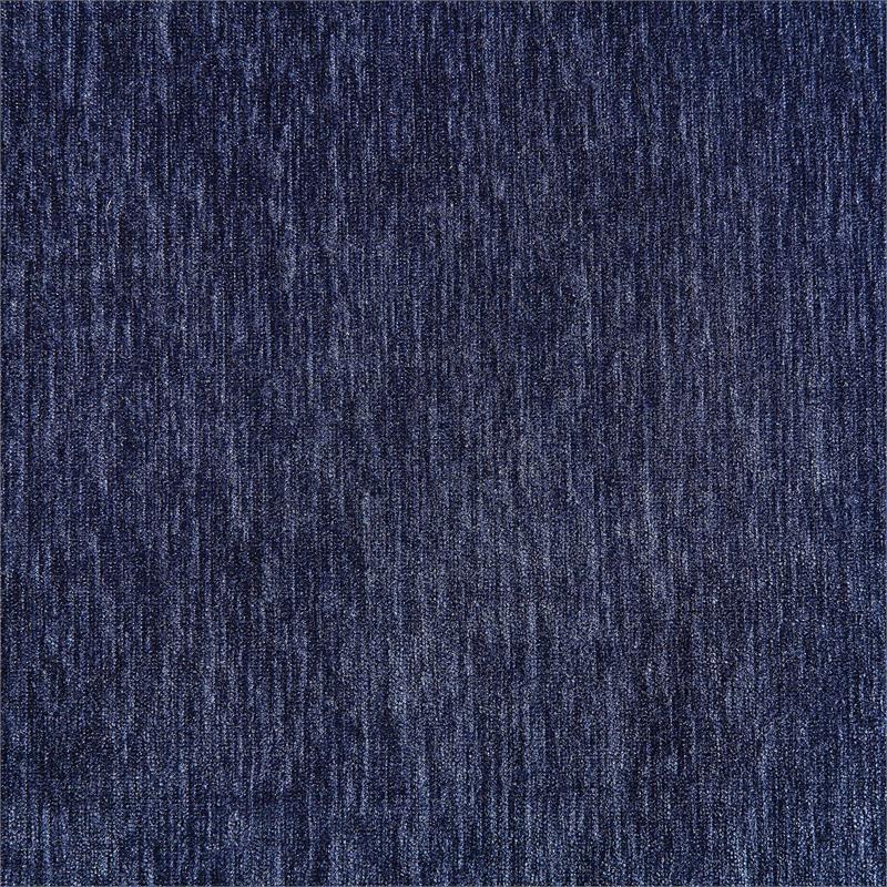 Furniture of America Jarnn Contemporary Chenille L-Shaped Sectional in Navy