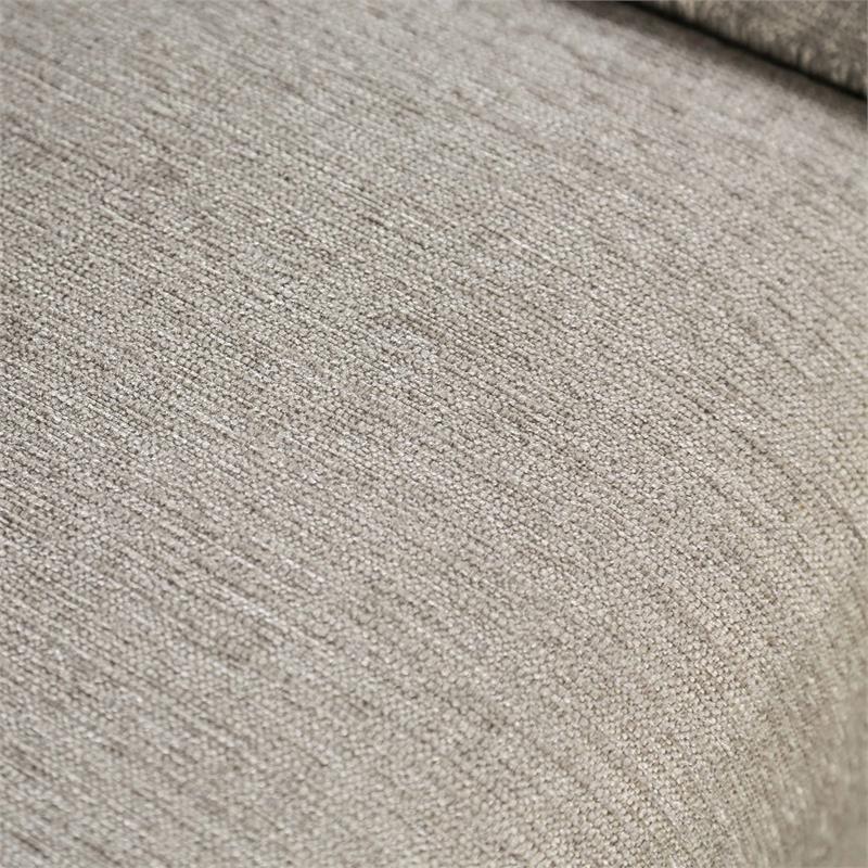 Furniture of America Jaqui Fabric Nailhead Loveseat in Light Taupe Brown