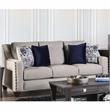 Furniture of America Brill Transitional Fabric 2-Piece Sofa Set in Light Gray