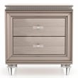 Furniture of America Devado Contemporary Wood 2-Drawer Nightstand in Rose Gold