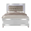 Furniture of America Xulu Contemporary Wood Cal King Bed with LED in White