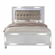 Furniture of America Xulu Contemporary Wood King Bed with LED in White