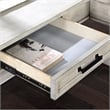 Furniture of America Aaryn Solid Wood Lift-Top Corner Desk in Antique White