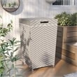FOA Azur Outdoor Aluminum & Wicker Outdoor Loveseat & Storage Bin 2PC Set
