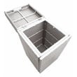 FOA Azur Outdoor Aluminum & Wicker Outdoor Loveseat & Storage Bin 2PC Set