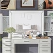 Furniture of America Olive White Wood Vanity Mirror with LED Lights