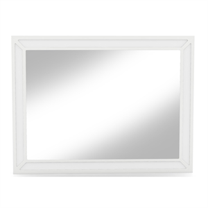 Furniture of America Olive White Wood Vanity Mirror with LED Lights