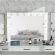 Furniture of America Olive White Wood Hollywood Lighted Vanity Mirror