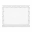 Furniture of America Olive White Wood Hollywood Lighted Vanity Mirror