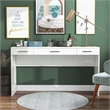 Furniture of America Olive White Wood 3 Drawer Vanity Table