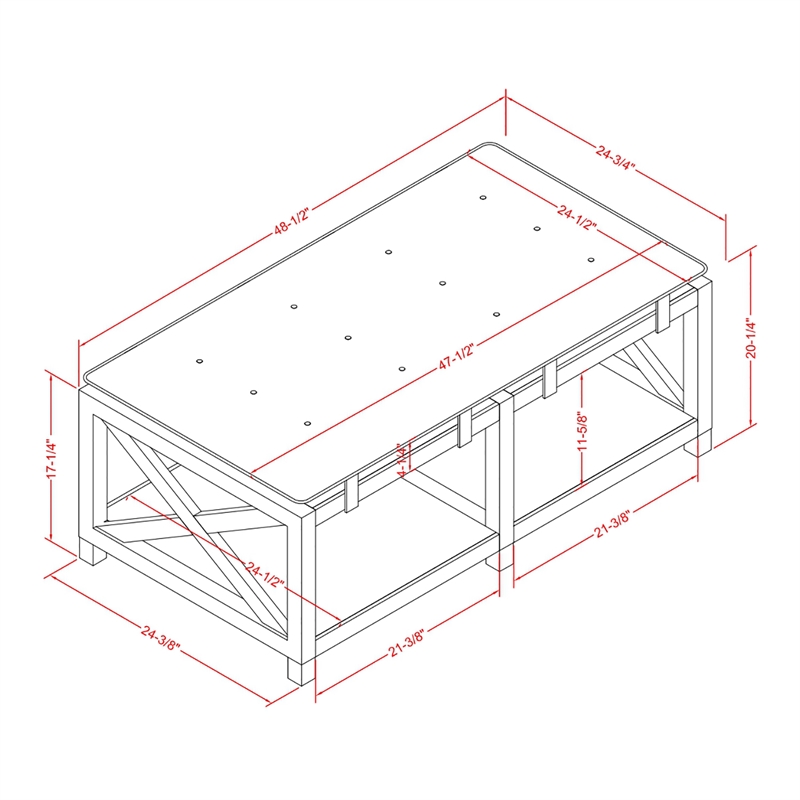Furniture of America Tally 48.5