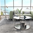 Furniture of America Miffa Contemporary Metal 2-Piece Coffee Table Set in Chrome