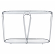 Furniture of America Miffa Contemporary Metal 3-Piece Coffee Table Set in Chrome