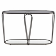 Furniture of America Miffa Contemporary Metal 3-Piece Coffee Table Set in Black