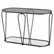 Furniture of America Miffa Contemporary Metal 3-Piece Coffee Table Set in Black