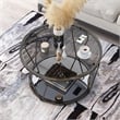 Furniture of America Miffa Contemporary Metal 1-Shelf Coffee Table in Black