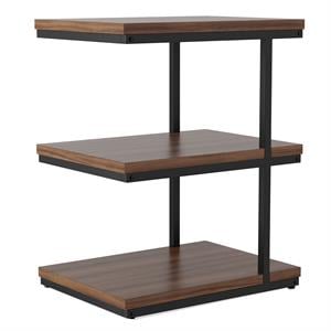 furniture of america neeva industrial metal 3-shelf side table