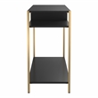 Furniture of America Mirah Contemporary Metal 3-Shelf Console Table in Black