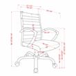 FOA 2-Piece 60 Inch Light Gray Wood Lift Top Desk and Home Office Chair Set