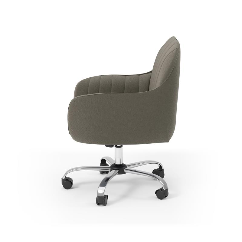 FOA 2-Piece 60 Inch Antique White Wood Lift Top Desk and Home Office Chair Set