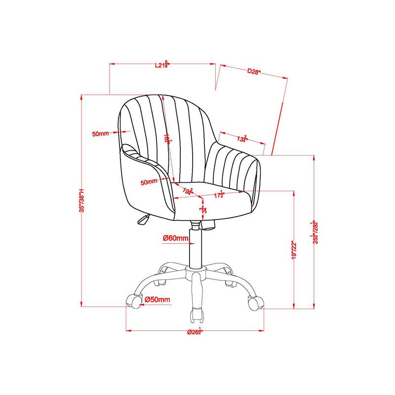 FOA 2-Piece 60 Inch Antique White Wood Lift Top Desk and Home Office Chair Set