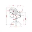 FOA 2-Piece 60 Inch Antique White Wood Lift Top Desk and Home Office Chair Set