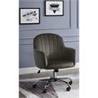FOA 2-Piece 60 Inch Antique White Wood Lift Top Desk and Home Office Chair Set