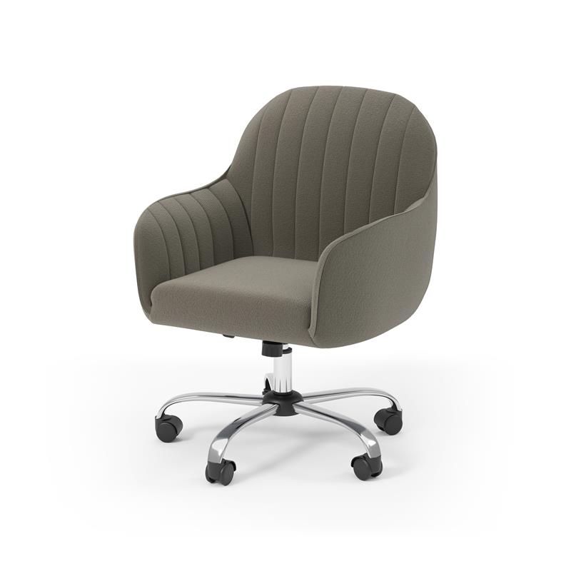 FOA 2-Piece 60 Inch Antique White Wood Lift Top Desk and Home Office Chair Set