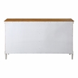 Furniture of America Birch Wood 6-Drawer Double Dresser in Antique White