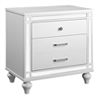 FOA Xulu 3-Piece White Solid Wood LED Bedroom Set - Cal King + 2 Nightstands