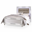 FOA Xulu 3-Piece White Solid Wood LED Bedroom Set - Cal King + 2 Nightstands