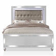 FOA Xulu 3-Piece White Solid Wood LED Bedroom Set - King + 2 Nightstands