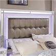 FOA Xulu 3-Piece White Solid Wood LED Bedroom Set - King + 2 Nightstands
