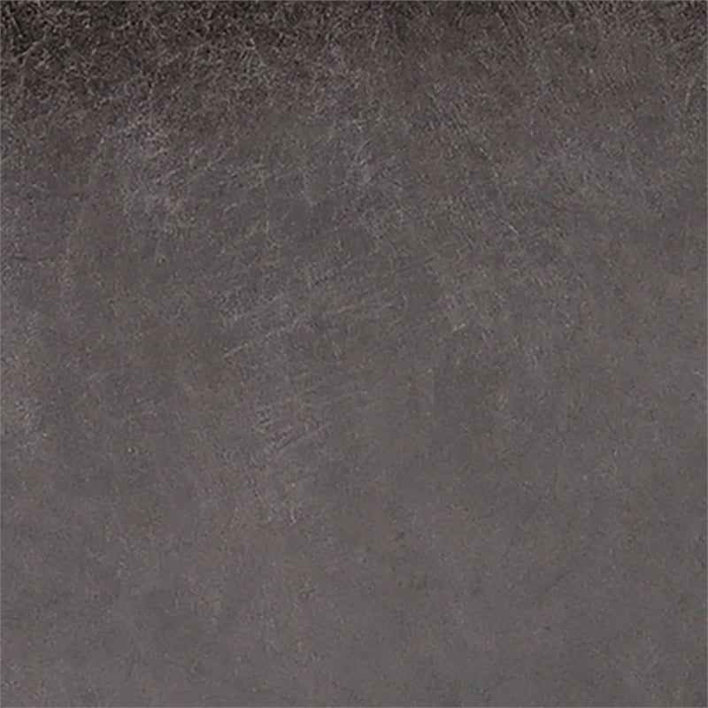 Furniture of America Kikee Faux Leather Cushioned Loveseat Bench in Dark Gray