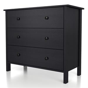 furniture of america reyes rustic wood 3-drawer dresser