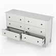 Furniture of America Reyes Rustic Wood 6-Drawer Dresser in White