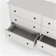 Furniture of America Reyes Rustic Wood 6-Drawer Dresser in White
