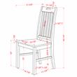 Furniture of America Kadda Wood 5-Piece Round Dining Set in Antique White
