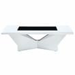 Furniture of America Avens Contemporary Wood Geometric Coffee Table in White