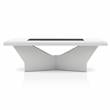 Furniture of America Avens Contemporary Wood Geometric Coffee Table in White