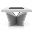 Furniture of America Avens Contemporary Wood Geometric Coffee Table in White