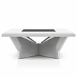 Furniture of America Avens Contemporary Wood Square Coffee Table in White