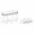 Furniture of America Timi Glam Wood 3-Piece Coffee Table Set in Light Teal Green