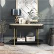 Furniture of America Timi Glam Wood 3-Piece Coffee Table Set in Dark Walnut