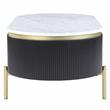 Furniture of America Timi Glam Wood 3-Piece Coffee Table Set in Dark Walnut