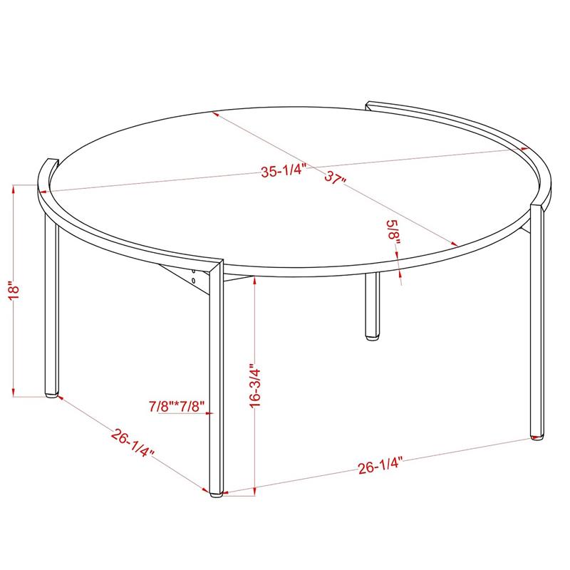 Furniture of America Mordicai Metal 2-Piece Coffee Table Set in Light Gray