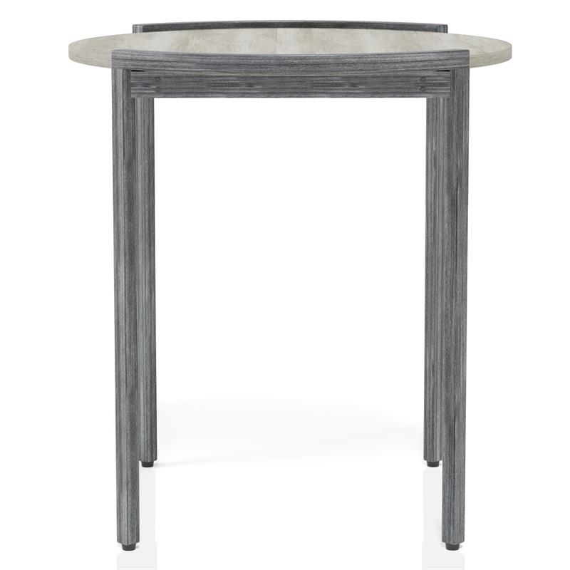 Furniture of America Mordicai Metal 2-Piece Coffee Table Set in Light Gray